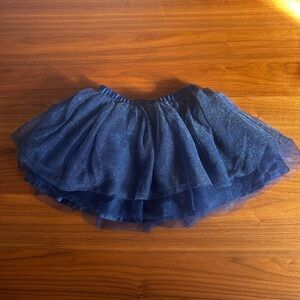 Gymboree Metallic Navy Skirt